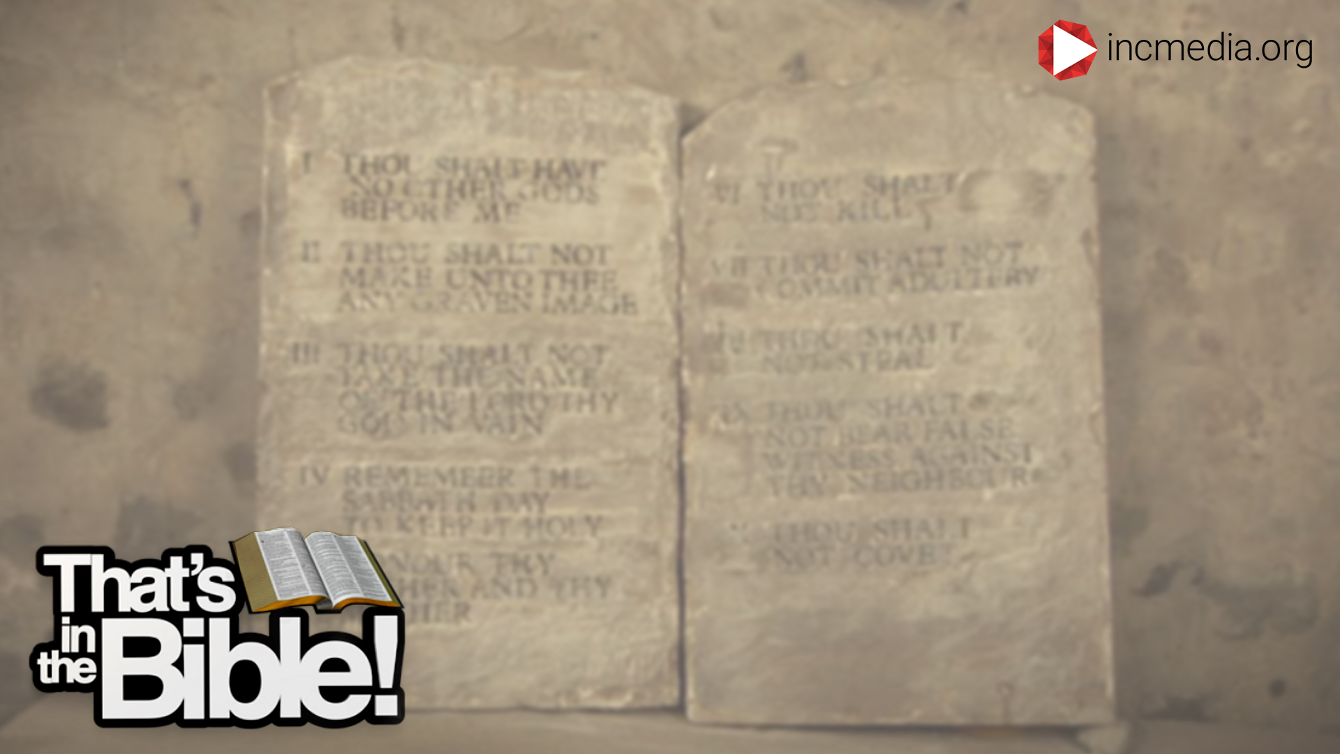 stone tablets with text