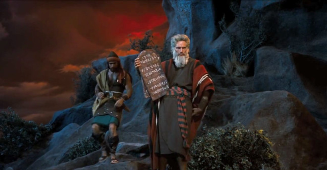 moses and the ten commandments movie